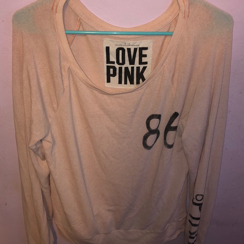 Victoria’s Secret PINK Thin Pink Crewneck Sweater
